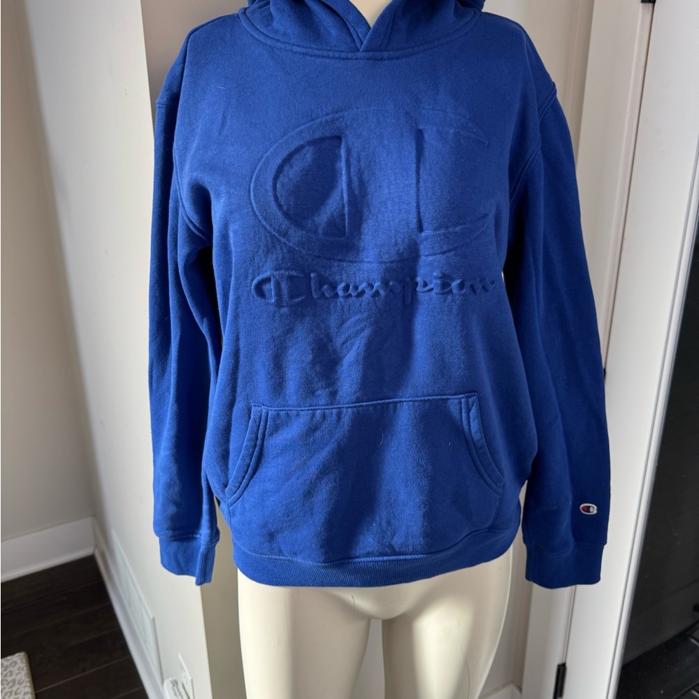 Champion kids Royal Blue Pullover Hoodie size Large